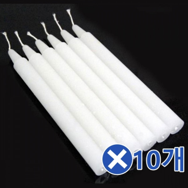 기둥양초 6Px10개 불교용품 파티양초 불교양초 로맨틱
