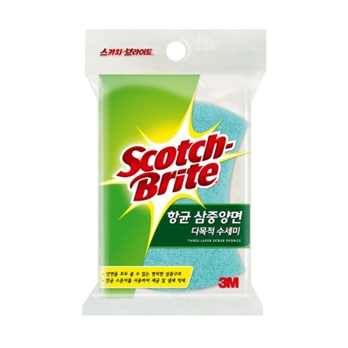 3M항균 삼중양면 다목적 수세미 MD 100DB 박스 110개