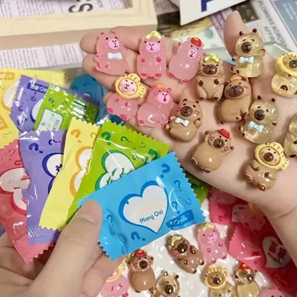 카피바라 미니어쳐 랜덤뽑기 랜덤 가챠뽑기 캡슐토이 카피바라 피규어 토이 캡슐 장난감 뽑기