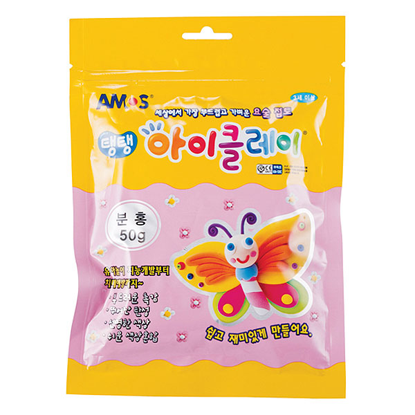 아모스)탱탱 아이클레이(50g/분홍)