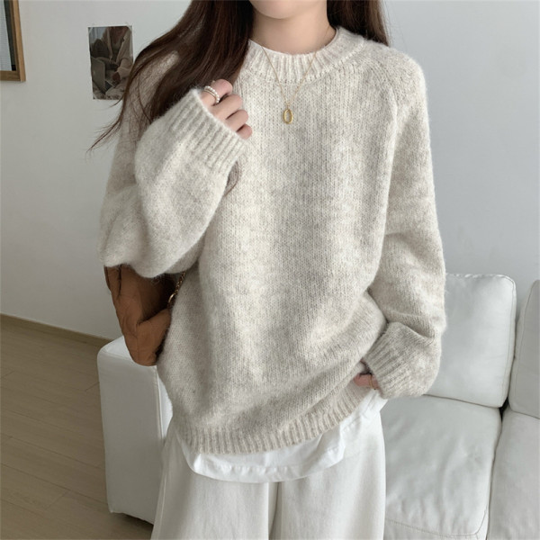 MFNC060216 - 데일리 소프트 여성 라운드넥 니트