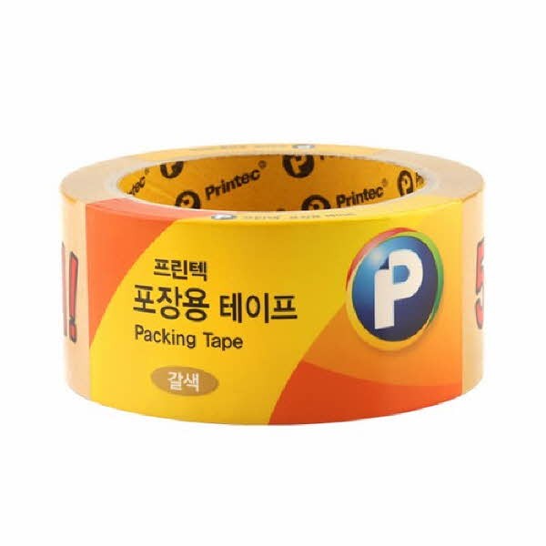 프린텍 P4845BR 포장용 테이프 갈색 OPP 48x45