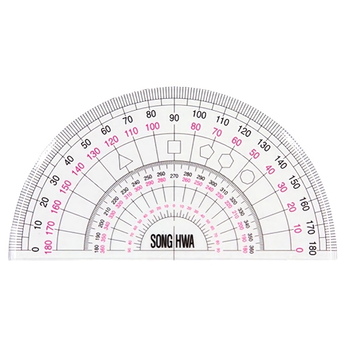 송화 각도기 NO 005 13cm 13mm 7mm 1 2mm