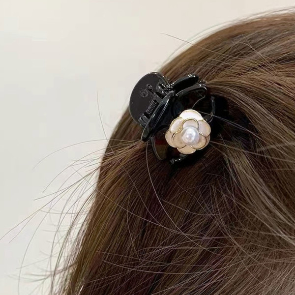 옆 앞 머리 장식 삔 플라워 꽃 미니 집게 핀 2개 세트