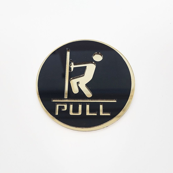 상가 출입문 안내 표지판 미시오 PULL