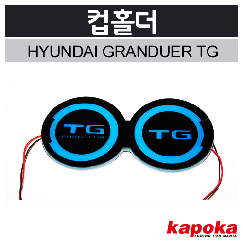 현대 아반떼XD 호환 LED도어캐치 플레이트 4P 블루색상