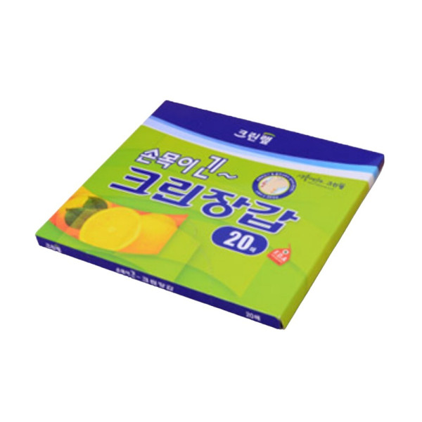 크린랩 손목이 긴 크린장갑 20매
