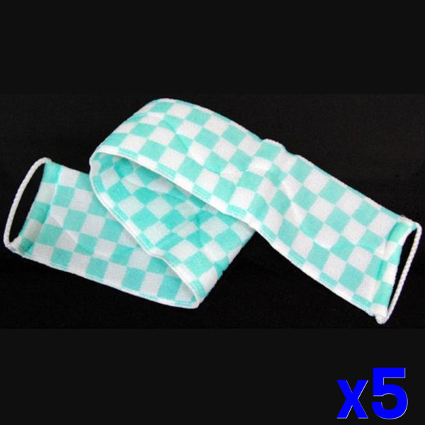 손잡이 샤워거품 타월 9x85cm x5개-색상랜덤발송