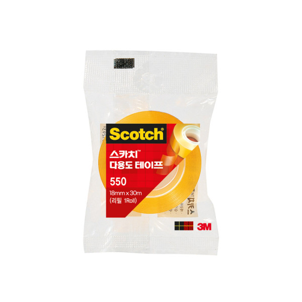 3M 스카치 다용도 테이프 리필 550R (18mm x 30m)