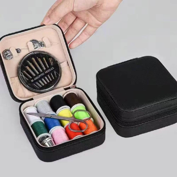 반짇고리함 지퍼형 옷수선 바늘실세트