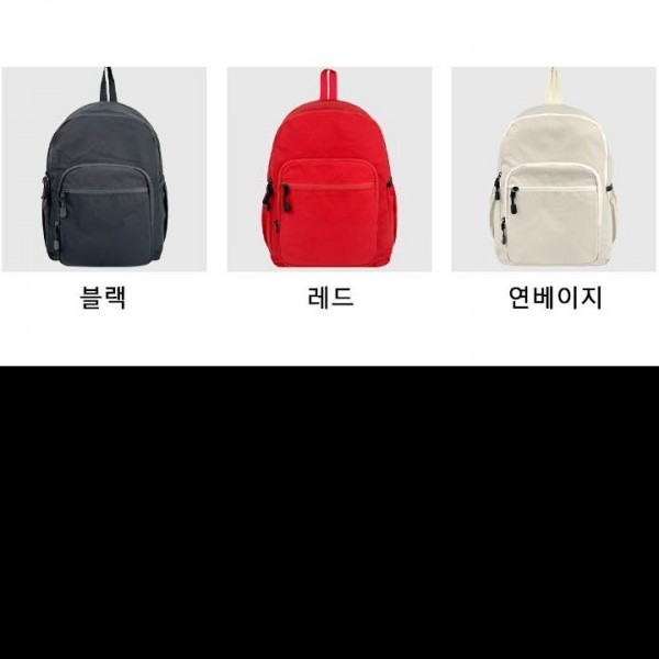 빅사이즈 백팩 여행 가방 나일론 소재 무지 여행 출퇴근 가벼운 외출 심플 디자인