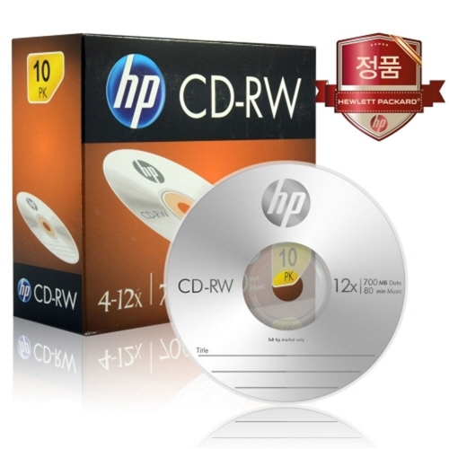 HP CD RW 4 12x 10PK 700MB 80min