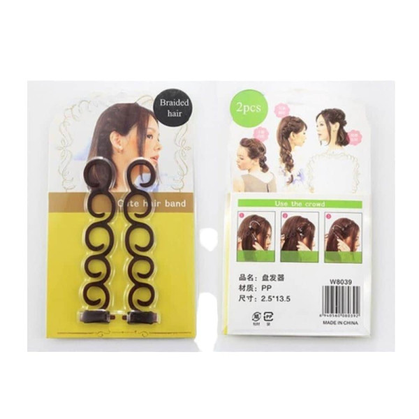 고리형 머리땋기 가이드 2P