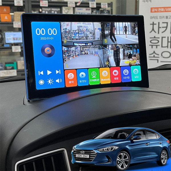 더뉴아반떼AD 제임스P 10.1인치 4채널블랙박스
