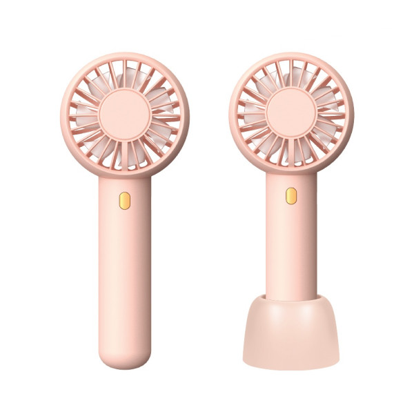 더블팬 핸디선풍기 핑크 (전용 트레이포함)
