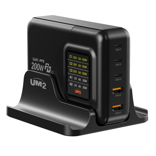 삼성노트북 PD 충전기 200W C타입 초고속 USB 멀티포트 충전기 스탠드 호환