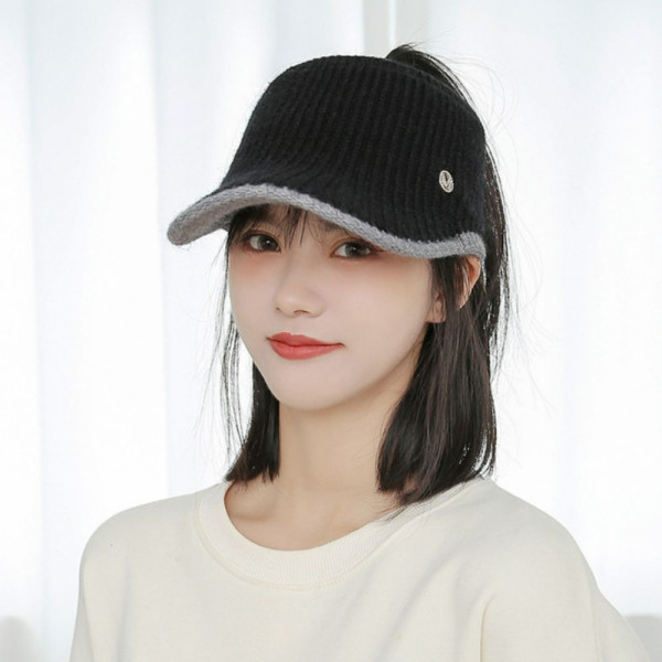 골프니트캡 모자 등산모자 나들이썬캡 블랙