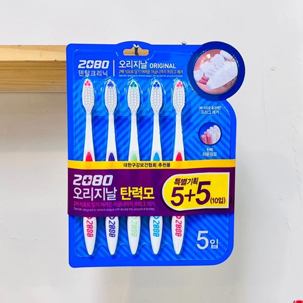 2080오리지날탄력모칫솔 5+5