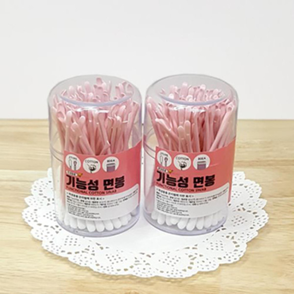 기능성 귀이개 고급 위생면봉 80개 귀지제거 미용면봉