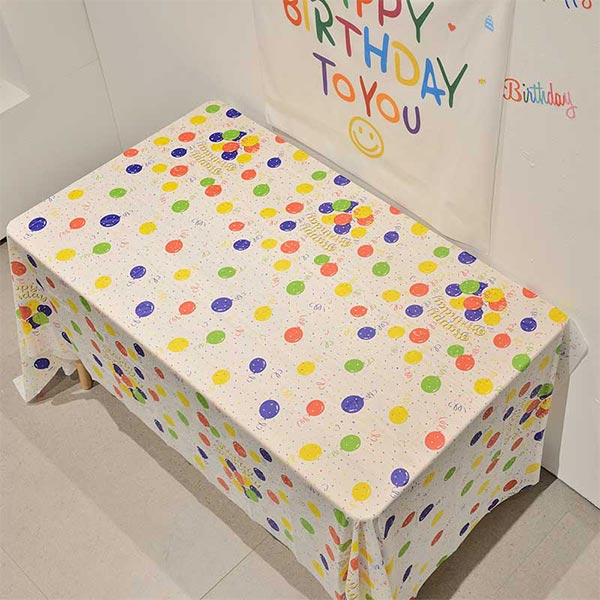 파티식탁보 생일풍선 137x274cm