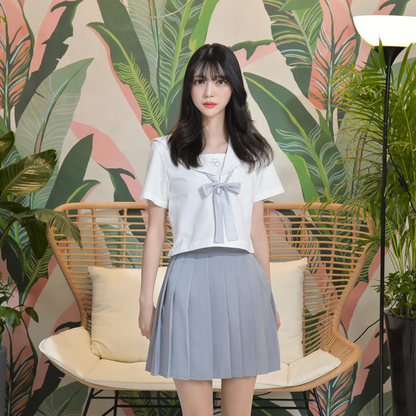 교복몰 부드러운 하늘 세라복 세트 (반팔)