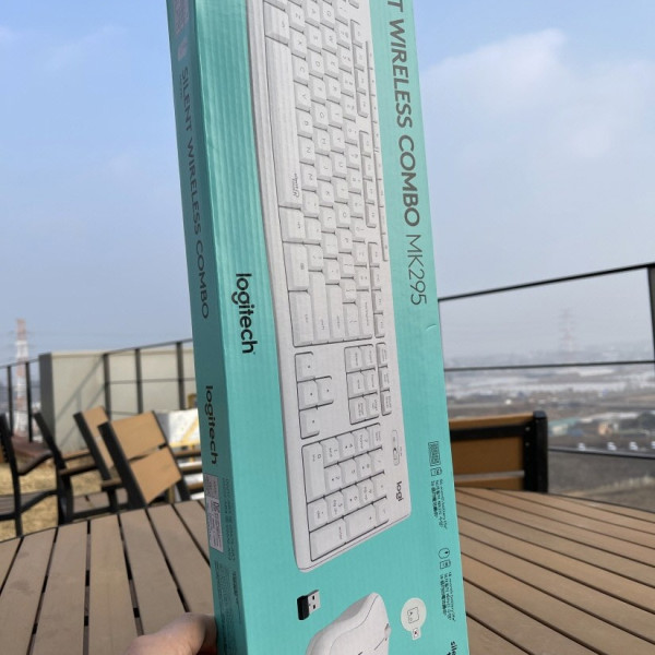 로지텍 MK295 사일런트 무소음 무선 콤보 화이트