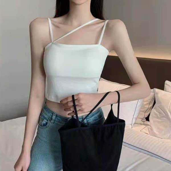트랜디한 디자인 데일리 가디건 셔츠 아우터 코디 날개형의 기본 캡 내장 어깨 끈 브라탑