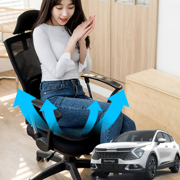 스포티지NQ5 시원한쿨링팬 메쉬 쿨링방석 호환