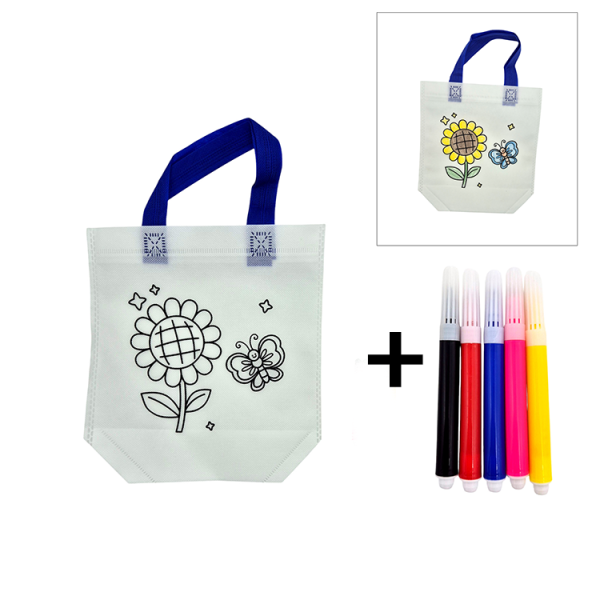 DIY 컬러링 부직포가방 세트 해바라기