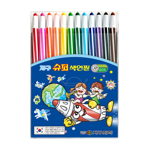 지구 슈퍼 색연필 12색
