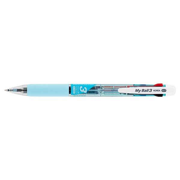 마이펜 마이볼 3색볼펜 블루 0.7mm