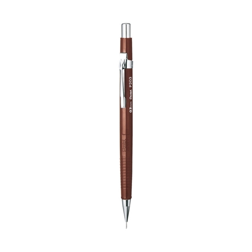 펜텔 제도샤프 P203 0 3mm 갈색바디