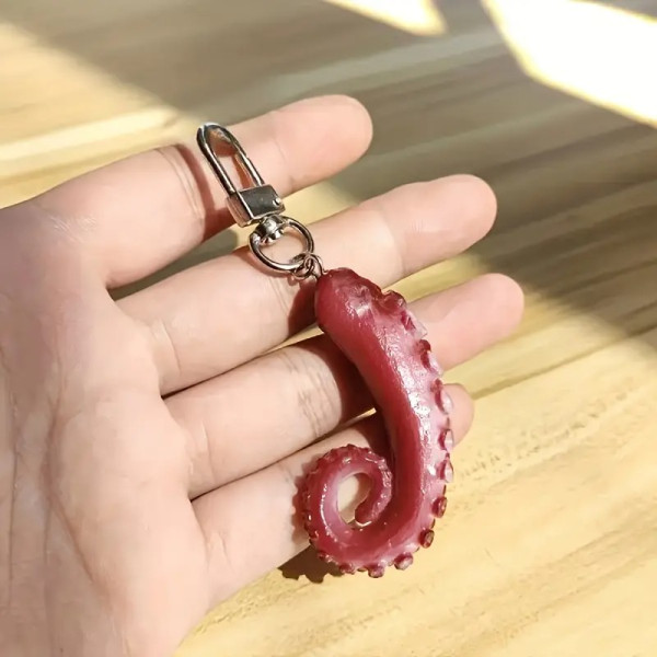문어다리 키링 키홀더 낚시 선물 쓸데없는 친구 우정 선물 행운 복 금전운 합격운 운 백참