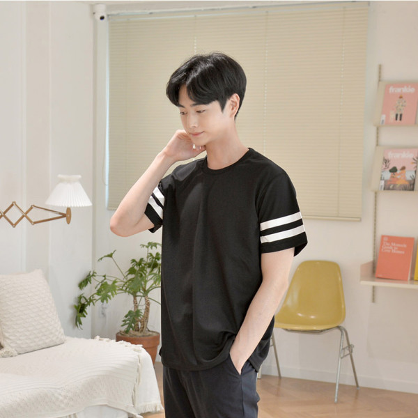 교복몰 캐주얼 투라인 티셔츠 (6colors) 유니폼 반티
