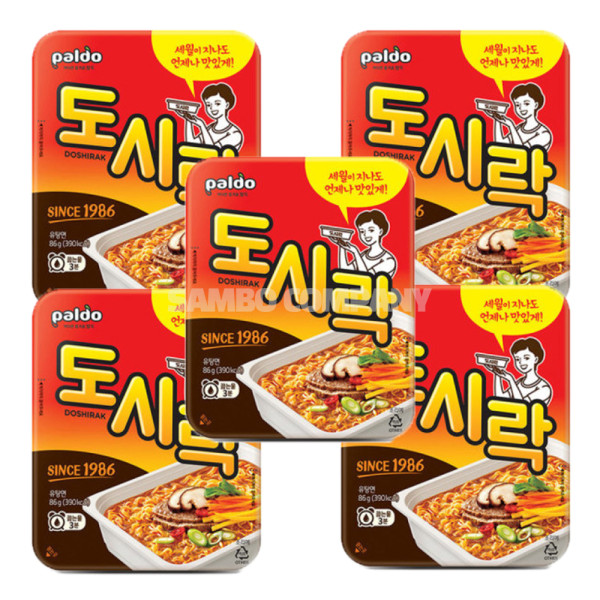 팔도 도시락 컵라면 86g 5개