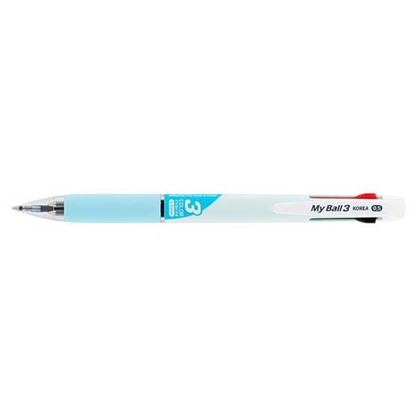 마이펜 마이볼 3색볼펜 블루 0.5mm