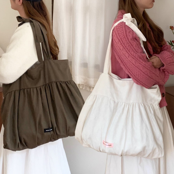 대학생 직장인 보부상 가방 캔버스 숄더 백
