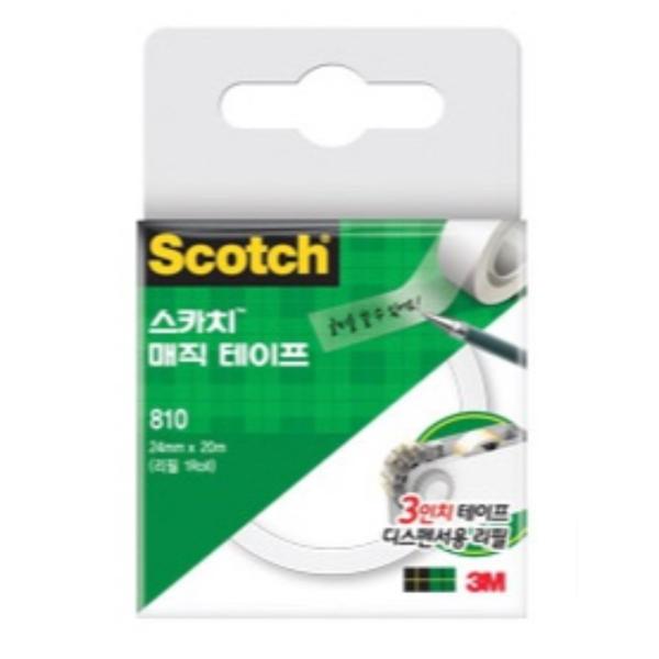 3M 매직테이프 리필 810R 24mmX20m(3인치 리필 1개입)
