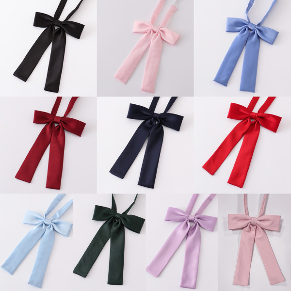단색 플라워 여자 교복넥타이(11color) 교복 학생복