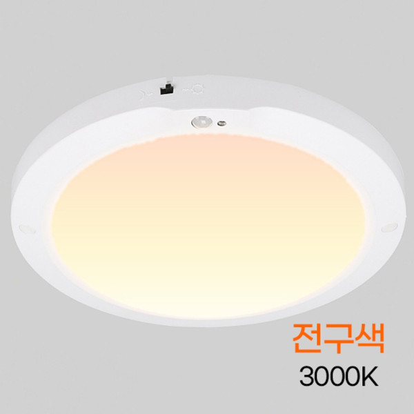 원형 LED 센서등 라이트 10인치 20W 전구