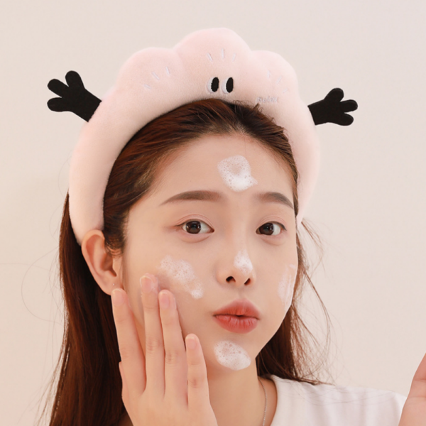 세안머리띠 세수 샤워 세면 머리띠 헤어 밴드 두건 두꺼운 욕실 귀여운 인싸템 머리안아픈