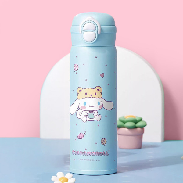 산리오 이중빨대 스텐 텀블러 500ml-시나모롤