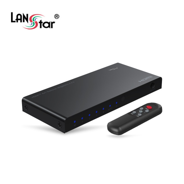 4대1 HDMI 2.0 선택기 4K 3D Hot Swap HDCP 지원