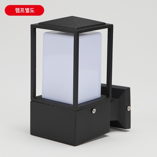 비츠온 문주등 사각 80x80xH170블랙벽부