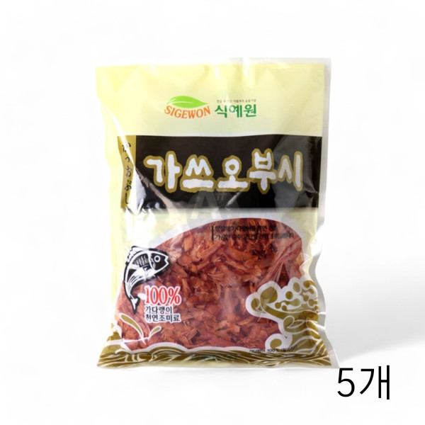 식예원 가쓰오부시 가다랑어포 500g X 5개 오꼬노미야끼 타코야끼토핑 가스오부시 소스