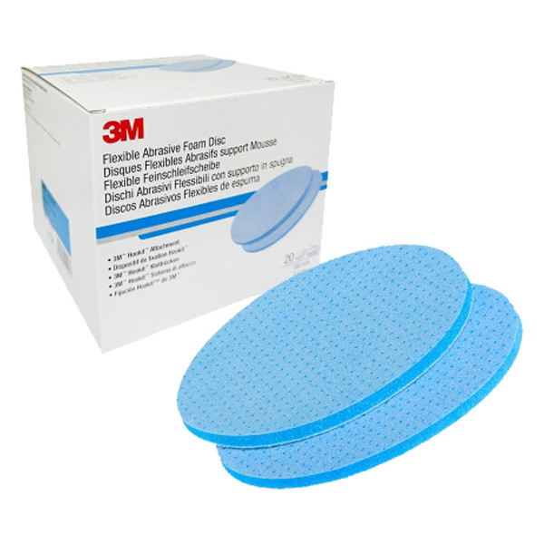 3M 후킷 플렉시블 폼 샌딩 디스크 원형 150mm 20개입 800방