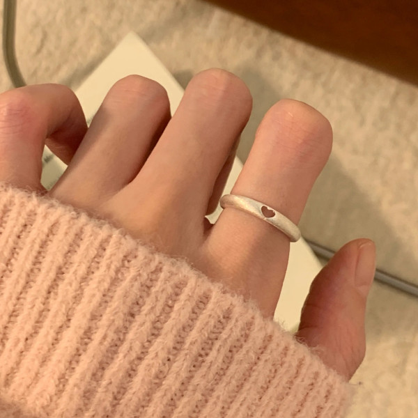 심플 러브 하트 반지 오픈 링 반지 패션반지 검지 애끼 약지 중지 엄지 반지 친구 커플