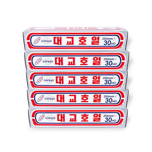대교호일 250mmx30HO 5개 쿠킹호일 25x30ho 250x30호 은박지 알루미늄