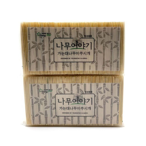 가는 대나무 이쑤시개 업소용 2000개입