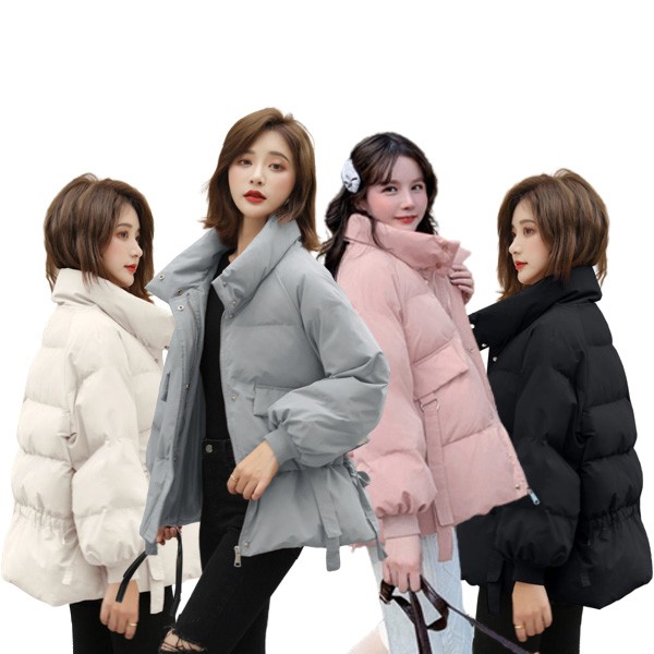 숏패딩 하이넥 목까지 따뜻하게 넥웜 짧은 패딩점퍼 여성 아우터 겨울 파카